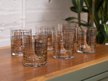 Load image into Gallery viewer, Gold and Black Cocktail Glasses