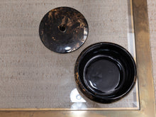 Load image into Gallery viewer, 1950’s gold and black modernist trinket box
