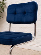 Load image into Gallery viewer, Royal Blue Chrome Chair