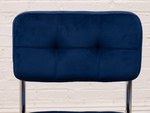 Load image into Gallery viewer, Royal Blue Chrome Chair