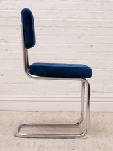 Load image into Gallery viewer, Royal Blue Chrome Chair
