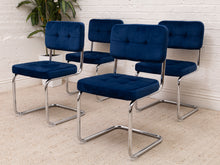 Load image into Gallery viewer, Royal Blue Chrome Chair