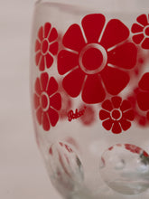 Load image into Gallery viewer, Red Flower Margarita Glass