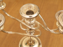 Load image into Gallery viewer, Vintage 5-Light Silverplate Candelabra