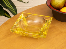 Load image into Gallery viewer, Yellow Murano Mid Century Ashtray Catchall