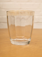 Load image into Gallery viewer, Set of 4 Vintage Italian Crystal Double Old Fashioned 24K Gold Glasses