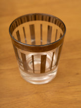 Load image into Gallery viewer, Vintage Dorothy Thorpe Silver Stripe Liqour Glasses Set of 3 MCM Barware Mid-Century Modern Platinum Rimmed Cord