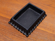 Load image into Gallery viewer, Vintage Syroco Trinket Box Black Japanese Pagoda Landscape
