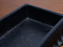 Load image into Gallery viewer, Vintage Syroco Trinket Box Black Japanese Pagoda Landscape