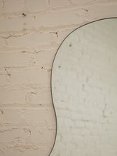 Load image into Gallery viewer, Huge Amoebic black shape mirror sleek black frame