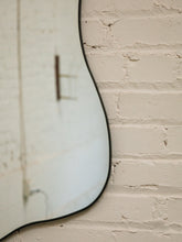 Load image into Gallery viewer, Huge Amoebic black shape mirror sleek black frame