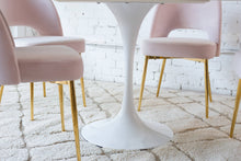 Load image into Gallery viewer, Daisy Faux Marble 48 in Oval Dining Table