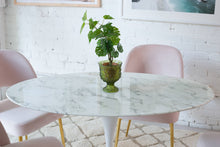 Load image into Gallery viewer, Daisy Faux Marble 48 in Oval Dining Table