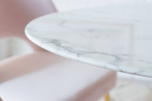 Load image into Gallery viewer, Daisy Faux Marble 48 in Oval Dining Table