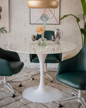 Load image into Gallery viewer, Daisy Faux Marble 40 in Dining Table, White