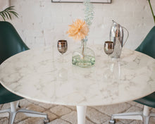 Load image into Gallery viewer, Daisy Faux Marble 40 in Dining Table, White