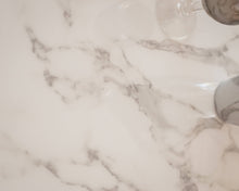 Load image into Gallery viewer, Daisy Faux Marble 40 in Dining Table, White