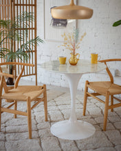 Load image into Gallery viewer, Daisy Faux Marble 28 in Cafe Table, White
