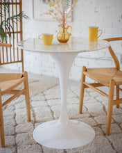 Load image into Gallery viewer, Daisy Faux Marble 28 in Cafe Table, White