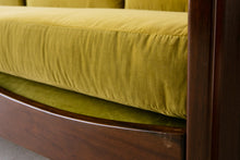 Load image into Gallery viewer, Chartreuse Velvet Sofa