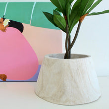 Load image into Gallery viewer, Wood White Wash Planter