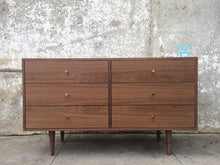 Load image into Gallery viewer, Handcrafted American Walnut 6 Drawer Dresser