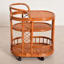 Load image into Gallery viewer, Boho Bamboo Bar Cart