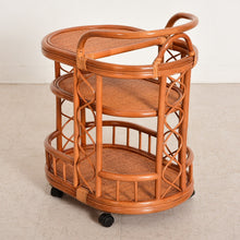 Load image into Gallery viewer, Boho Bamboo Bar Cart