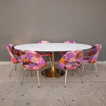 Load image into Gallery viewer, Daisy Table Gold Base 78"