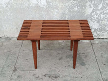Load image into Gallery viewer, Short Wood Slat Bench