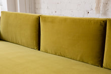 Load image into Gallery viewer, Chartreuse Velvet Sofa