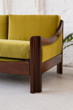 Load image into Gallery viewer, Chartreuse Velvet Sofa