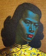 Load image into Gallery viewer, Woman in Green on Canvas