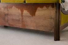 Load image into Gallery viewer, Chartreuse Velvet Sofa