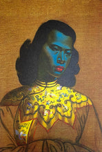 Load image into Gallery viewer, Woman in Green on Canvas