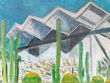 Load image into Gallery viewer, Steel House 1961 by Cesar Platero Print on Canvas Framed