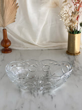 Load image into Gallery viewer, Vintage Cut Glass Oval Bowl