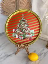Load image into Gallery viewer, Vintage Christmas Metal Plate