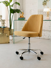 Load image into Gallery viewer, Mustard Channeled Task Chair