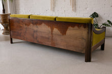 Load image into Gallery viewer, Chartreuse Velvet Sofa