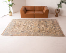 Load image into Gallery viewer, Blue Tan Persian Vintage Rug