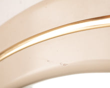 Load image into Gallery viewer, 80s mauve and gold round mirror