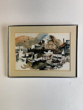 Load image into Gallery viewer, Watercolor Boats at Port