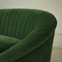 Load image into Gallery viewer, Curved Sofa in Emerald Green
