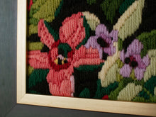Load image into Gallery viewer, Parrots Vintage Embroidered Art