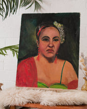 Load image into Gallery viewer, Original Oil Portrait Painting of Lady In Red