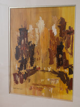 Load image into Gallery viewer, A. Praulins 1963 Mid Century Abstract Painting