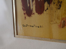 Load image into Gallery viewer, A. Praulins 1963 Mid Century Abstract Painting