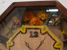 Load image into Gallery viewer, Boho 1970’s Dried Flower Clock