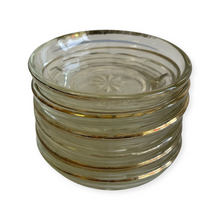 Load image into Gallery viewer, Set of Six Fine Gold Rim Coasters
